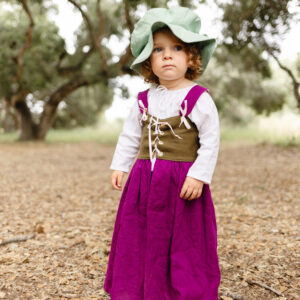 Toddler child wearing renaissance chemise