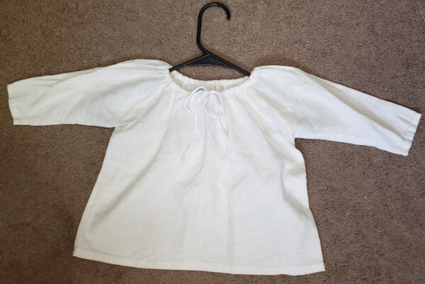 raglan sleeve gathered neckline kids shirt