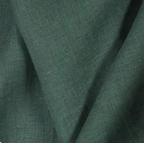 hunter green linen swatch