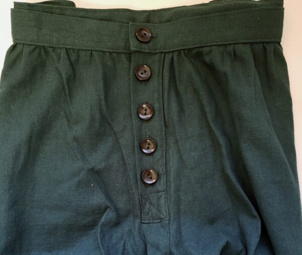 hunter green buttonfly breeches